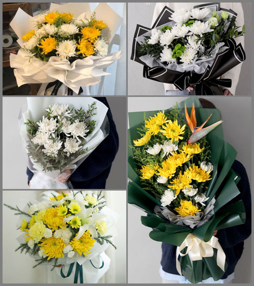 浙江省嘉兴桐乡市石门镇周墅塘村白事花束代送